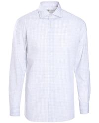Luigi Borrelli Napoli - Long-Sleeve Check-Pattern Shirt - Lyst