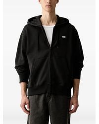 Vans - Logo-Print Zip-Up Hoodie - Lyst