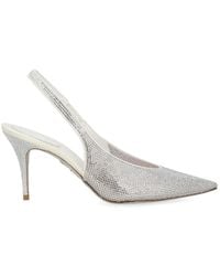 Rene Caovilla - Jinny Crystal-Embellished Slingback Pumps - Lyst