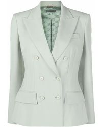 Alberta Ferretti - Double-Breasted Blazer - Lyst