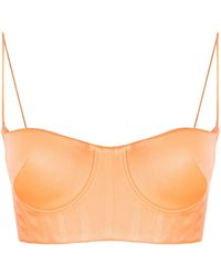Alex Perry - Cropped Bustier Top - Lyst