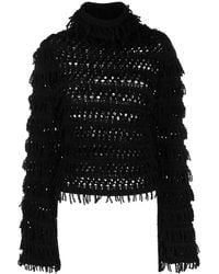 Blumarine - Fringe-detail Jumper - Lyst