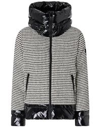Pinko - Tweed And Nylon Down Jacket - Lyst