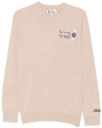 MC2 Saint Barth - Heron Embroidered Crew-Neck Sweater - Lyst