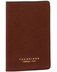 The Bridge - Logo-Print Leather Passport Holder - Lyst