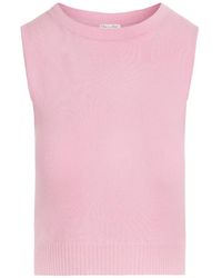 Oscar de la Renta - Cropped Wool Tank Top - Lyst