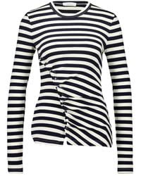 Rabanne - Striped Button-Detail Top - Lyst
