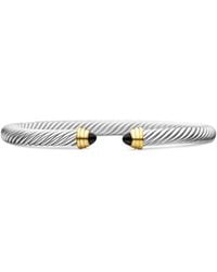 David Yurman - 14Kt And Sterling Classic Cable Bracelet (5Mm) - Lyst