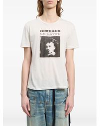 Ann Demeulemeester - Graphic-Print T-Shirt - Lyst