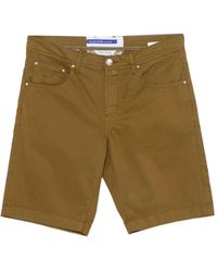Jacob Cohen - Short Chino Nicolas À Patch Logo - Lyst
