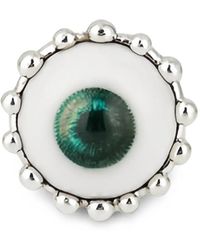POISONED HEARTS - Bague En Céramique À Motif Œil - Lyst