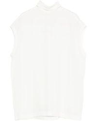 Brunello Cucinelli - Top Smanicato A Collo Alto - Lyst