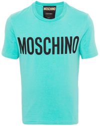 Moschino - T-shirt en coton mélangé à logo imprimé - Lyst