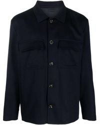 Lardini - Wool-cashmere Shirt Jacket - Lyst