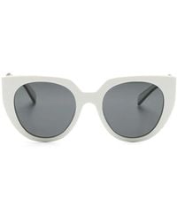 Prada - Logo-Lettering Cat-Eye Frame Sunglasses - Lyst