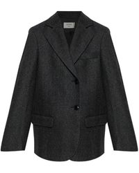 Rohe - Double-Breasted Herringbone Blazer - Lyst