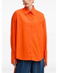 Patrizia Pepe - Chest-Pocket Oversized Shirt - Lyst