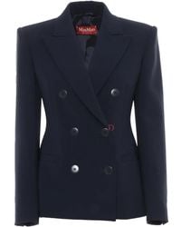 Max Mara - Key Double-Breasted Structured Blazer - Lyst