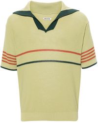 Bode - Palmer Fijngebreid Poloshirt - Lyst