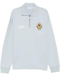 Off-White c/o Virgil Abloh - Logo-Patch Half-Zip Sweater - Lyst