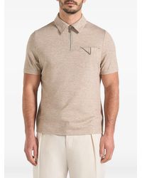 Manière De Voir - Cassian Marl-Zip Polo Shirt - Lyst
