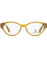 Lanvin - Gafas con montura oval - Lyst