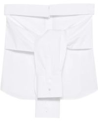 GIUSEPPE DI MORABITO - Knotted Strapless Top - Lyst