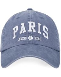 Anine Bing - Jeremy Baseball Cap Paris University - Lyst