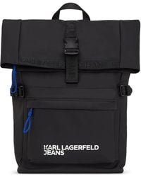 KARL LAGERFELD - Klj Roll-Top Backpack - Lyst