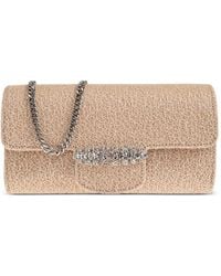 Jimmy Choo - Bing Crystal-Embellished Wallet On Chain - Lyst