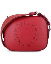 Stella McCartney - Stella Logo Mini Handbag With Perforated Circular Detail - Lyst