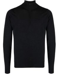 John Smedley - Maglione A Maniche Lunghe Con Zip - Lyst
