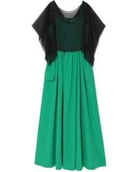 Undercover - Sheer-Panelled Cargo Midi Dress - Lyst