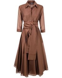 DR. HOPE - Belted Midi Dress - Lyst