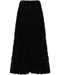 Jil Sander - Lace-Embroidered Midi Skirt - Lyst