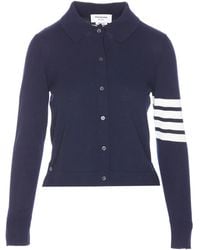 Thom Browne - Polo En Jersey À 4 Bandes Signature - Lyst