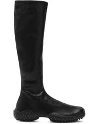 Miu Miu - Logo-Embossed Pebble-Sole Boots - Lyst