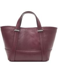 Peserico - Itinera Beaded-Trim Leather Tote Bag - Lyst