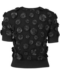 Michael Kors Floral Embroidered Hemp Mini Dress in White | Lyst Canada