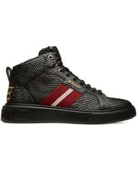 Bally - Meson Stripe-Detail High-Top Sneakers - Lyst