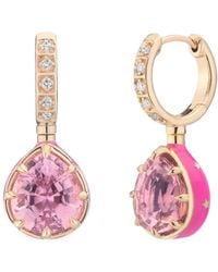 MINED+FOUND - Alter Ego-Tourmaline-And-Diamond Earrings - Lyst