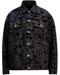 A Bathing Ape - Printed Denim Jacket - Lyst