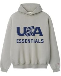 Fear Of God - Logo-Print Hoodie - Lyst