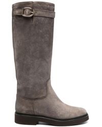 Doucal's - Bottes En Daim À Boucles - Lyst