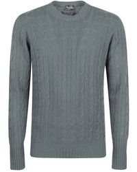 Drumohr - Round neck cable sweater - Lyst