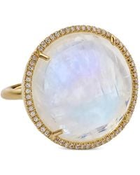 Irene Neuwirth - Moonstone And Diamond Ring - Lyst