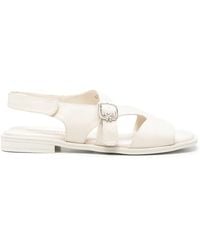 SERGIO MORETTI FIRENZE - Buckle-Fastening Touch-Strap Sandals - Lyst