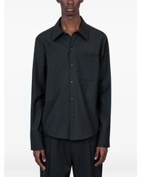 Courreges - Chest-Pocket Long-Sleeve Shirt - Lyst