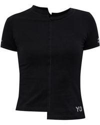 Y-3 - X Mercedes Logo-Print T-Shirt - Lyst