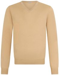 Malo - V-Neck Sweater - Lyst